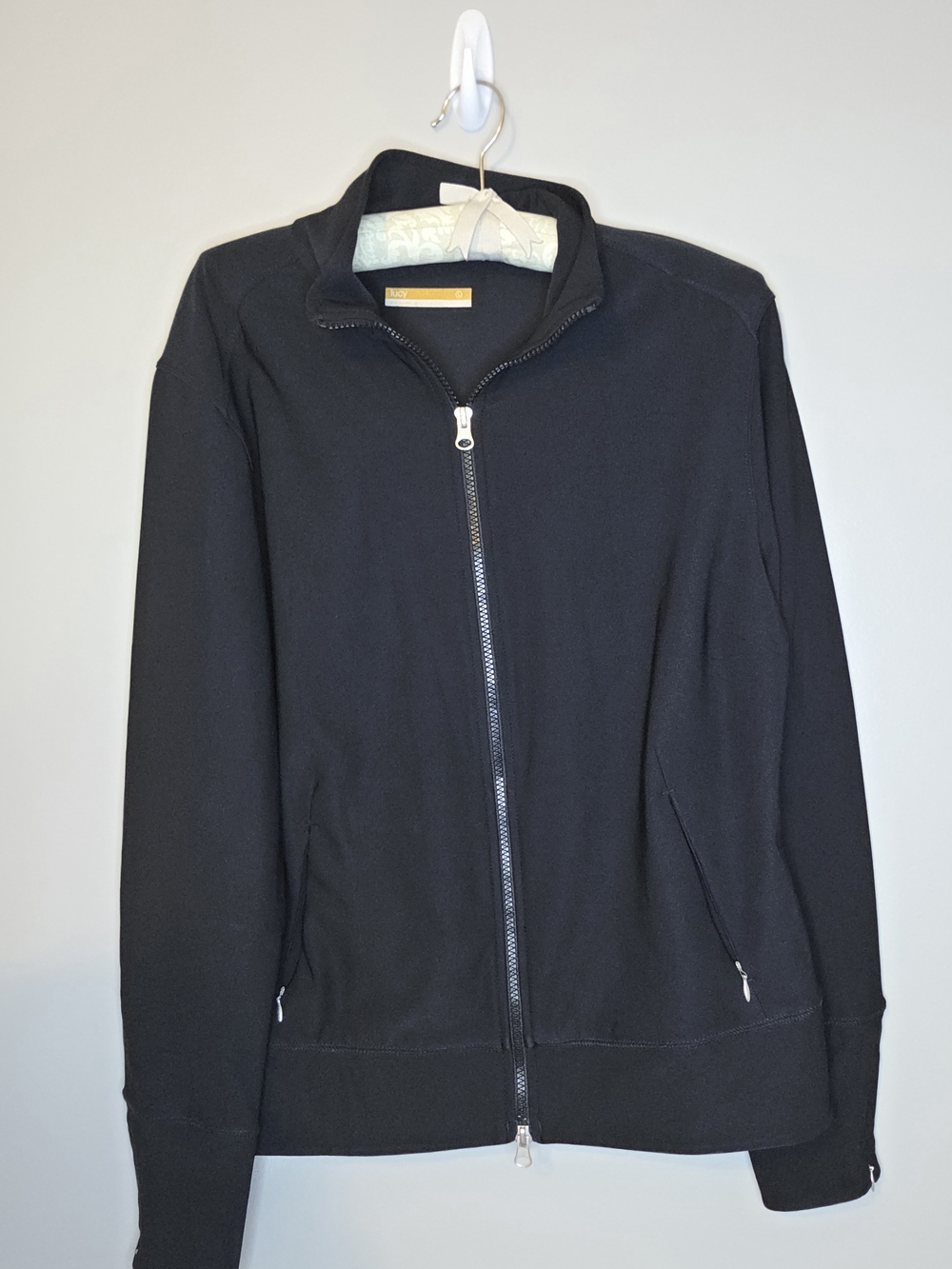Lucy Black Lightweight Full-Zip Shirt Jacket